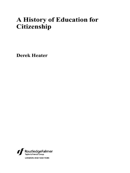 Upplýsingar um A History of Education for Citizenship eftir Derek Heater - Biðlisti
